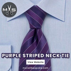 Purple striped Neck Tie